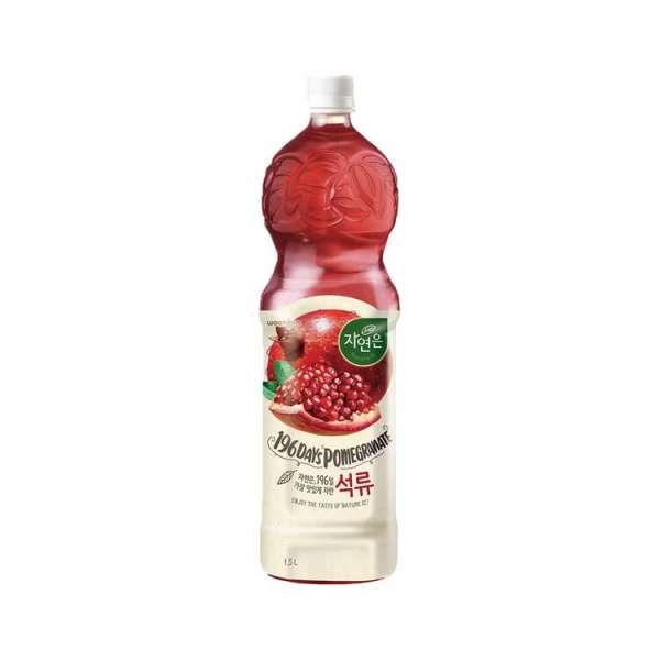 Натуральный сок со вкусом Граната Сонрю Джаён 196 Days Pomegranate Nature is 1,5l Woongjin 