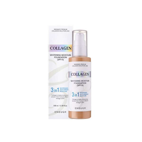 Тональный крем Collagen Whitening 3 in 1 Moisture Foundation 100ml Enough