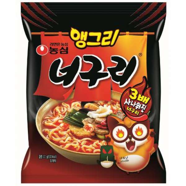 Лапша быстрого приготовления Энгри ногури Angry Neoguri Spicy Seafoo121g Nongshim