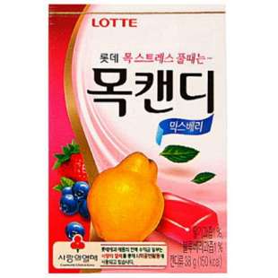 LOTTE Леденцовая карамель THROAT CANDY (MIX BERRY)