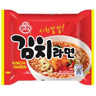 Лапша быстрого приготовления OTTOGI Kimchi Ramen Кимчи рамен 120g.