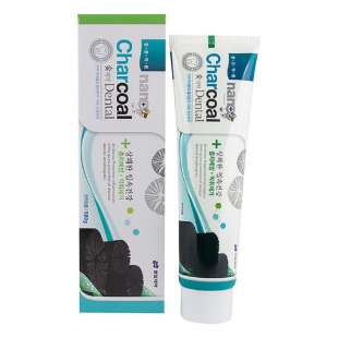 Зубная паста с серебром и бамбуковым углем Charcoal Dental Toothpaste 180g Hanil