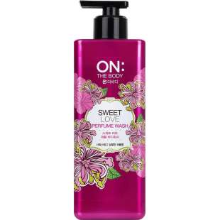 Парфюмированный гель для душа Perfume Sweet Love Body Wash 500ml On The Body