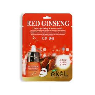 Тканевая маска Красный женьшень Red Ginseng Ultra Hydrating Essence Mask 25ml Ekel