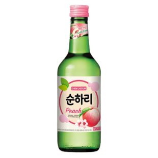 Соджу - традиционный корейский алкогольный напиток Персик Peach12% Chum Churum (Lotte) Soju