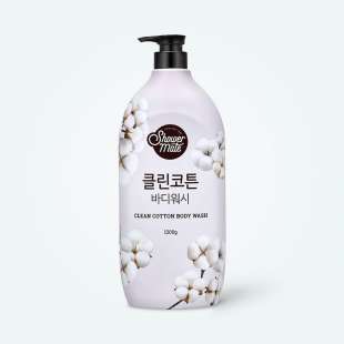 Гель для душа Clean Cotton Body Wash 1200ml Shower mate