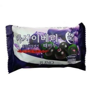 JUNO ACAI BERRY PEELING SOAP Мягкое мыло-пилинг для рук и тела с экстрактом Ягоды Асай