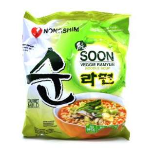 Лапша быстрого приготовления Вегетарианская Веган Soon Veggie Ramyun (ramen) Noodle Soup 112g Nongshim