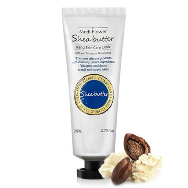 Крем для рук масло ши Sheabutter Hand Cream 80g Medi Flower