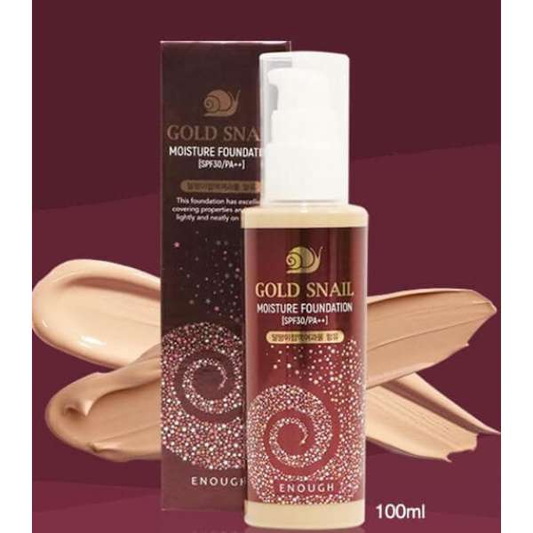 Тональный крем Gold Snail Moisture Foundation 100ml Enough