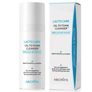 Гидрофильное масло с пробиотиками Aronyx Lacto Care Oil To Foam Cleanser 140ml Medi Flower