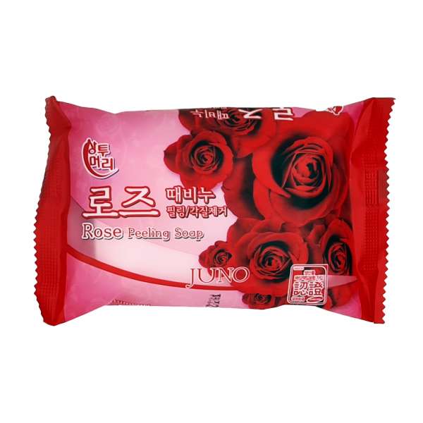 Косметическое пилинг-мыло c розой Juno Rose Peeling Soap