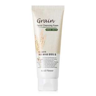 Пенка для умывания со злаками Grain Facial Cleansing Foam 120ml Medi Flower