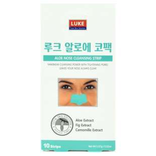 Патчи для носа Aloe Nose Cleansing Strip 10pcs Luke