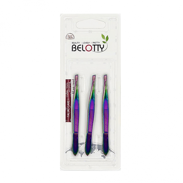 Пинцет Титановый TW-89TS 3pcs Belotty