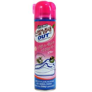 Дезодорант спрей устранитель запаха для обуви OUT Shoes Deodorant Spray 370ml Sandokkaebi