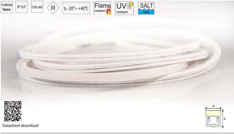 Product 11451 Белый LED светильник LED strip QLT (QUALITRON) A41N2416H030 — изображение 1