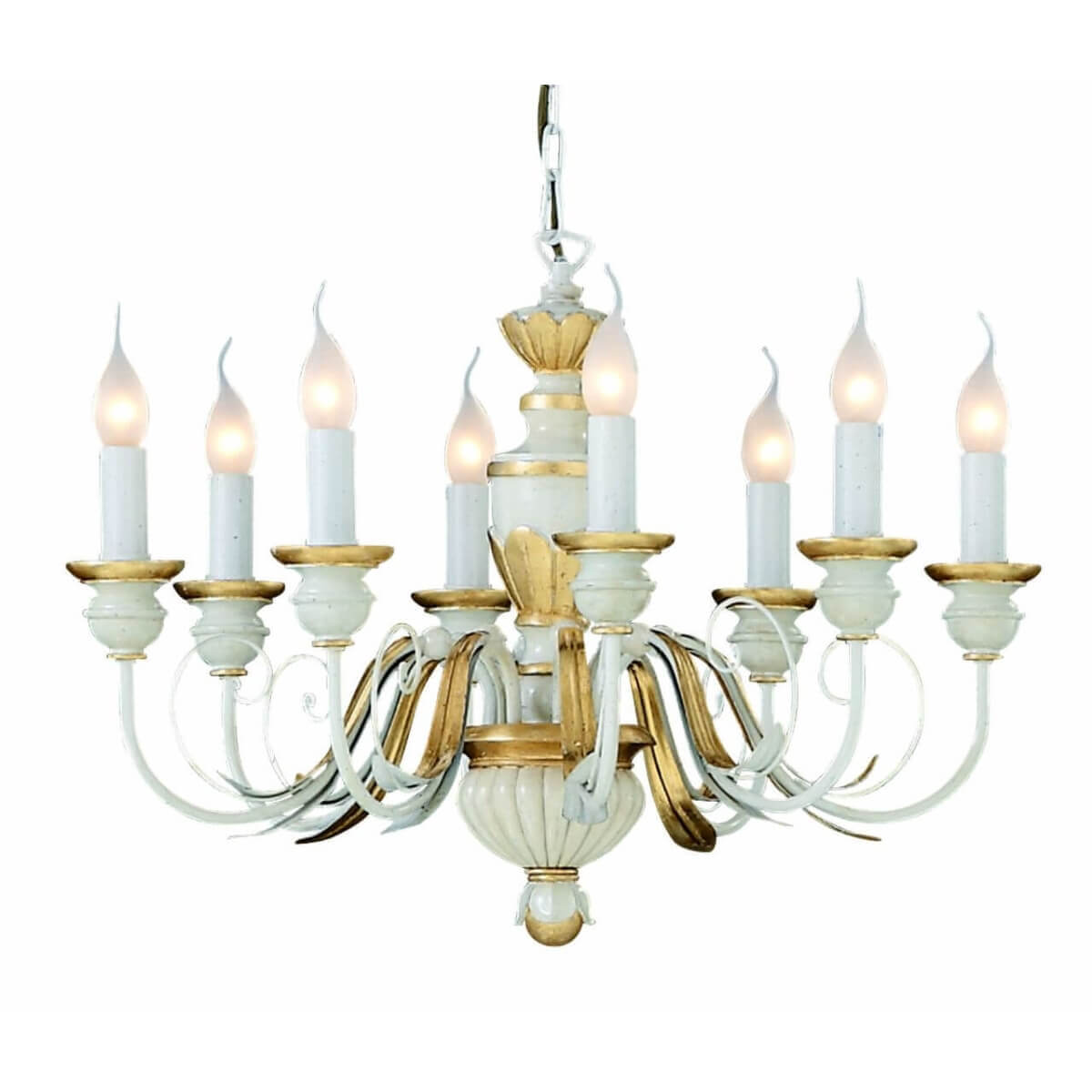 Product 12030 Белая люстра FIRENZE SP8 Ideal Lux 012872 — изображение 1